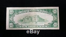 1929 $ 10,00 National Type Monnaie 2 Bishop Banque Nationale D'hawaii À Honolulu