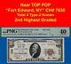 1929 10 $ Banque Nationale Fort Edward, New York Ch# 7630 Pmg 40 2ème Meilleure Note