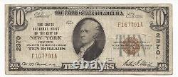 1929 10 $ Bill Monnaie Nationale Billets Chase Bank New York, Ny #2370 791a-vmm