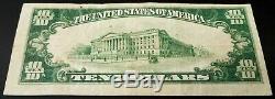 1929 10 $ De La Monnaie Nationale First National Bank Of Mcconnelsville, Ohio