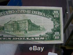 1929 $ 10 Devise Nationale San Francisco, Ca Banque Rare Banque Nationale Anglo