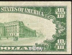 1929 $ 10 Dollar Bill Riggs National Bank Washington DC Note Devise Billets