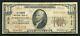 1929 10 $ Fauquier Banque Nationale De Warrenton, Va National Currency Ch. #6126