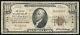 1929 $ 10 La Banque Nationale Du Pacifique De Nantucket, Ma National Currency Ch. # 714