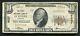 1929 10 $ La First National Bank De De Ridder, La Monnaie Nationale Ch. # 9237
