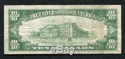 1929 10 $ La Première Banque Nationale De Bellefonte, Pa National Currency Ch. # 459