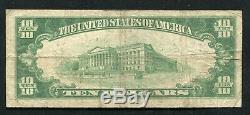 1929 10 $ La Première Banque Nationale De Canonsburg, Pa Monnaie Nationale Ch. # 4570