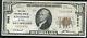 1929 $10 La Première Banque Nationale De Litchfield, Il Monnaie Nationale Ch. Numéro 3962