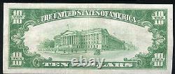1929 $10 La Première Banque Nationale De Litchfield, IL Monnaie Nationale Ch. Numéro 3962