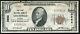 1929 10 $ La Première Banque Nationale De Litchfield, Il National Currency Ch. #3962