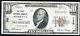 1929 10 $ La Première Banque Nationale De Marietta, Oh Monnaie Nationale Ch. # 142