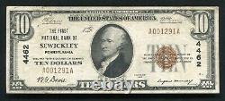 1929 $10 La Première Banque Nationale De Sewickley, Pa Monnaie Nationale Ch. Numéro 4462