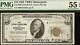 1929 $ 10 Minniapolis Brown Seal Bank Note Monnaie Nationale De L'argent Pmg 55 Epq