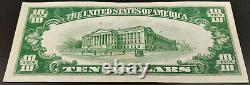 1929 $10 Monnaie Nationale, Banque Nationale Des Citoyens De Stevens Point, Wi