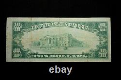 1929 10 $ Monnaie Nationale La Banque Nationale De Girard Pennsylvanie #7343