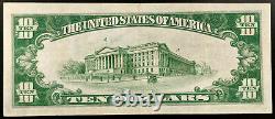 1929 $10 Monnaie Nationale, La Première Banque Nationale De Stevens Point, Wi! Aiguë