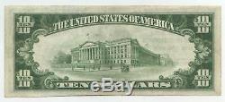 1929 $ 10 Monnaie Nationale Note 5876 Chicago Heights Illinois Bank & Trust Ba388