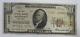 1929 $10 Monnaie Nationale Première Banque Nationale D'allendale Nj Charte #12706