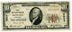 1929 10 $ Monnaie Nationale Remarque 6604 First Bank Oshkosh Wisconsin Bh826