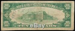 1929 10 $ Monnaie Nationale U. S. Nat. Bank & Trust Co, Kenosha, Wi Ch. # 12351
