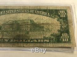 1929 10 $ Muskegon Michigan MI Banque Nationale Monnaie Note Bill Ch. # 4398