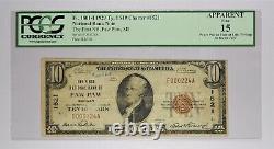 1929 10 $ Paw Paw MI Première Banque Nationale PCGS 15