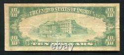 1929 $10 The First National Bank Of Wichita Falls, Tx Monnaie Nationale Ch. #3200