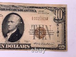 1929 $10 The National Bank Of Union City Pa 5131 Monnaie Nationale