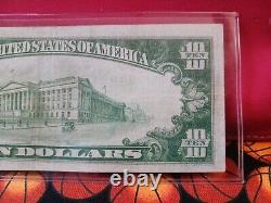 1929 10 $ Tyi Deuxième Banque Nationale D'Erie, Pa Monnaie Nationale Ch. #606