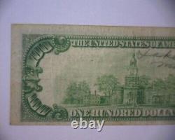 1929 100 $ Dollars Dollars En Monnaie Nationale Note Bancaire Richmond Va