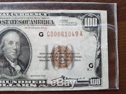 1929 100 $ Réserve Fédérale Réserve Fédérale Sceau De Plomb Banque De Chicago, Illinois