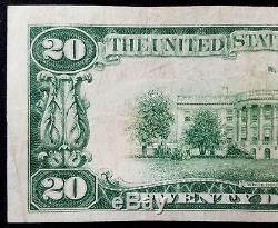 1929 20,00 $ Monnaie Nationale De L'union National Bank D'elgin, Illinois