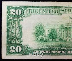 1929 20,00 $ Nat'l Currency, Banque Nationale St. Charles, St. Charles, Illinois
