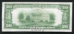 1929 $20 Banque D'amérique San Francisco, Ca Monnaie Nationale Ch. #13044 Au