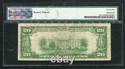 1929 20 $ Banque Nationale De Pétersbourg, Va Monnaie Nationale Ch. 3515 Pmg Vf-25