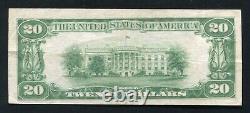 1929 20 $ Banque Nationale De Stroudsburg Stroudsburg, Pa Monnaie Nationale Ch. Numéro 3632