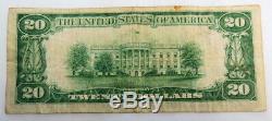 1929 $ 20 Banque Nationale Shamokin Pa 5625 Papier Monnaie Nationale Remarque Argent