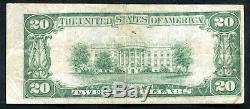 1929 20 $ Beckley Nat. Exch. Bank Beckley, Wv Devise Nationale Ch. # 10589