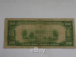 1929 20 $ Billet De Banque National, Type 1, Fin, Duluth, Minn, Low Série