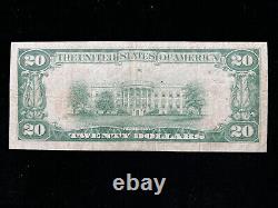 1929 $ 20 Centerville Ia Note De La Banque Nationale Devise (ch. 337) Série Basse 20