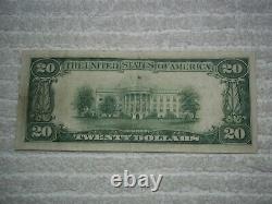 1929 20 $ Dallas Texas Tx Monnaie Nationale T2 # 3623 1ère Banque Nationale Dallas #