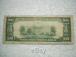 1929 $ 20 Honeybrook Pennsylvania Pa Monnaie Nationale T1 # 1676 1er Banque Nationale