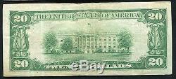 1929 20 $ La Banque Nationale Dominicaine De Bristol, Va National Currency Ch. # 4477