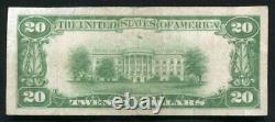 1929 20 $ La First National Bank De Janesville, Wi Monnaie Nationale Ch. # 2748