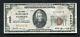 1929 20 $ La First National Bank Of Gadsden, Al Monnaie Nationale Ch. # 3663