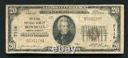 1929 20 $ La Première Banque Nationale De Bowbells, Nd Monnaie Nationale Ch. Numéro 7116
