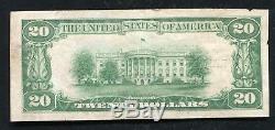 1929 20 $ La Première Banque Nationale De Canonsburg, Pa Monnaie Nationale Ch. # 4570