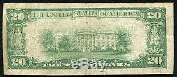 1929 20 $ La Première Banque Nationale De Clear Lake, Monnaie Nationale Ch. # 7869