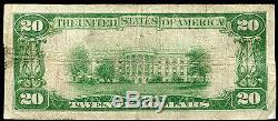 1929 20 $ La Première Banque Nationale De Fort Dodge, Ia Monnaie Nationale Ch. # 1661
