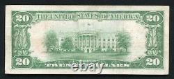 1929 20 $ La Première Banque Nationale De Saint Paul, Mn Monnaie Nationale Ch. #203